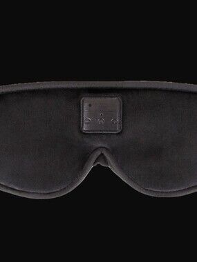 NIB Hotel Collection Bluetooth Sleep Mask with Built-In Controls - Black